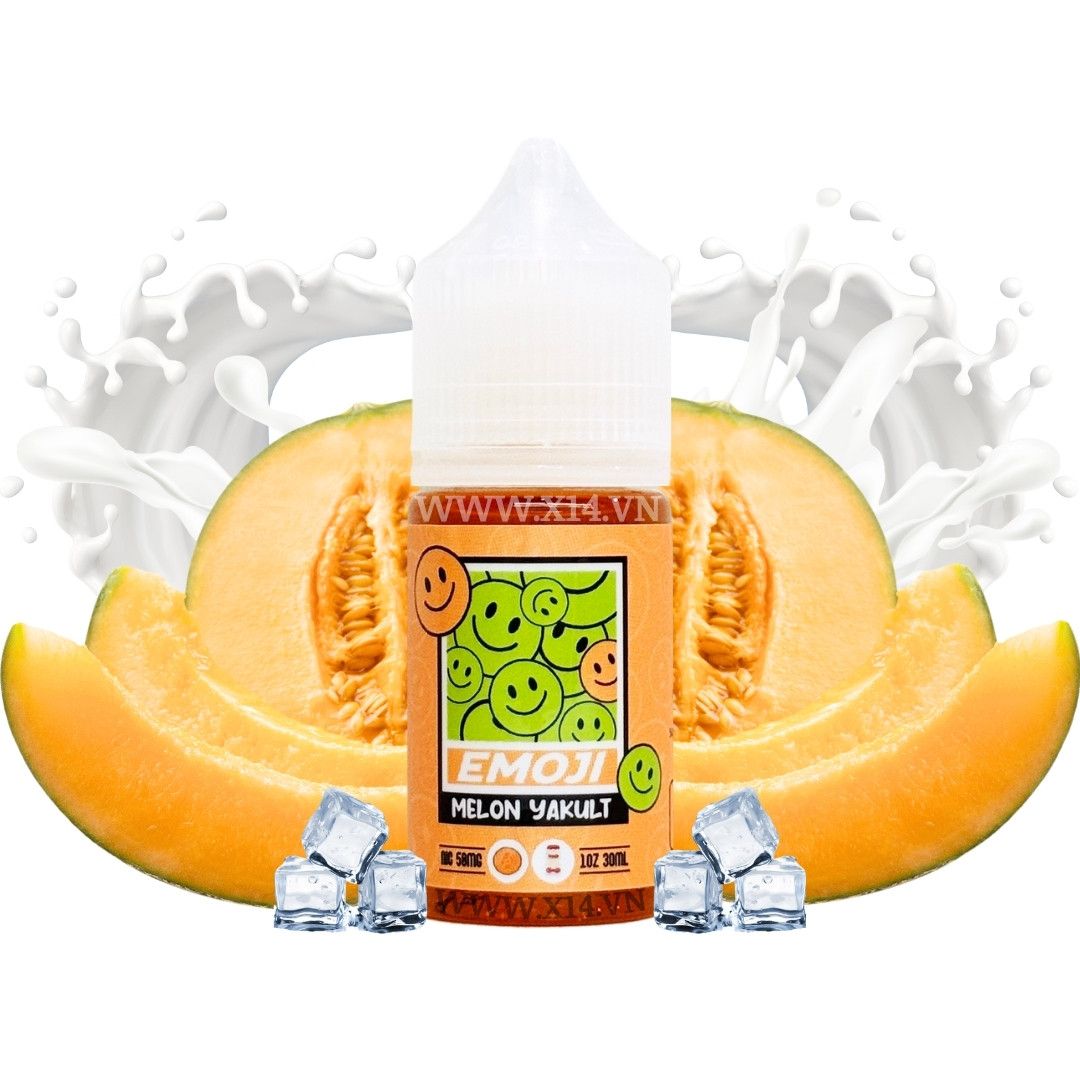 Emoji Sữa Chua Dưa Lưới (Melon Yakult) 30ml Saltnic