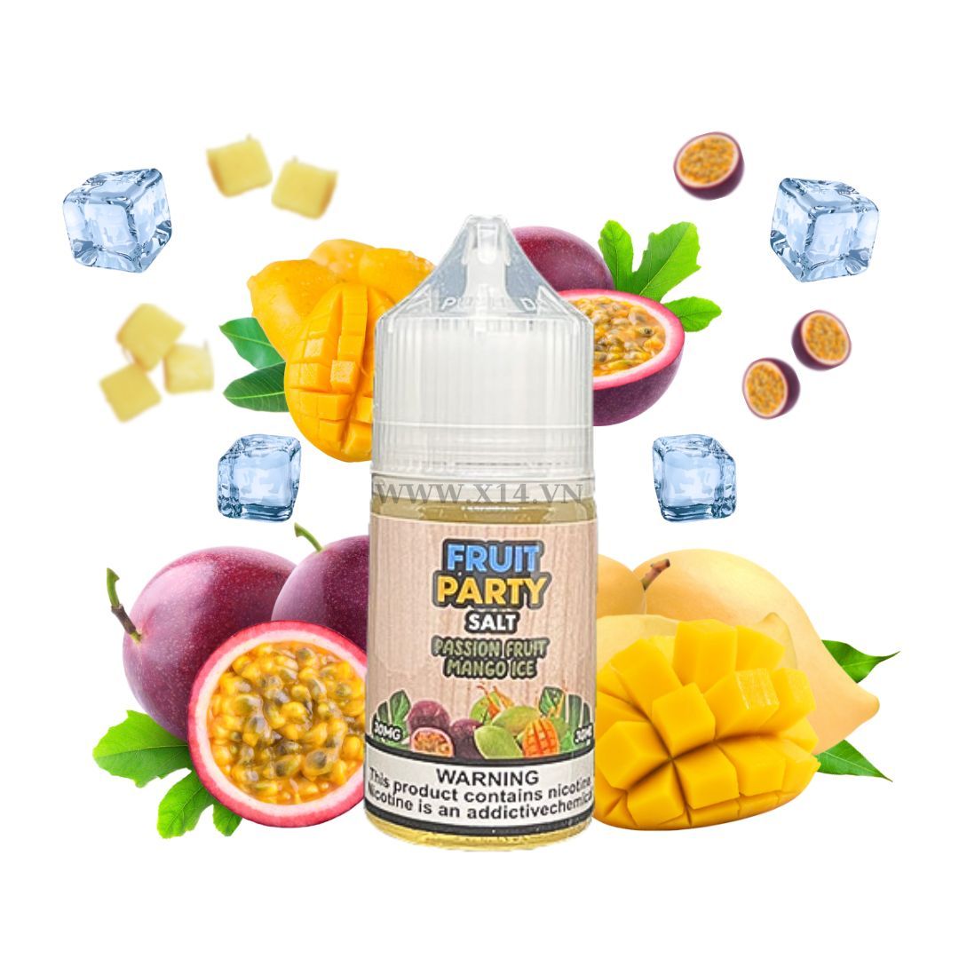 Fruit Party Chanh Dây Xoài Lạnh (Passionfruit Mango Ice) 30ml Saltnic