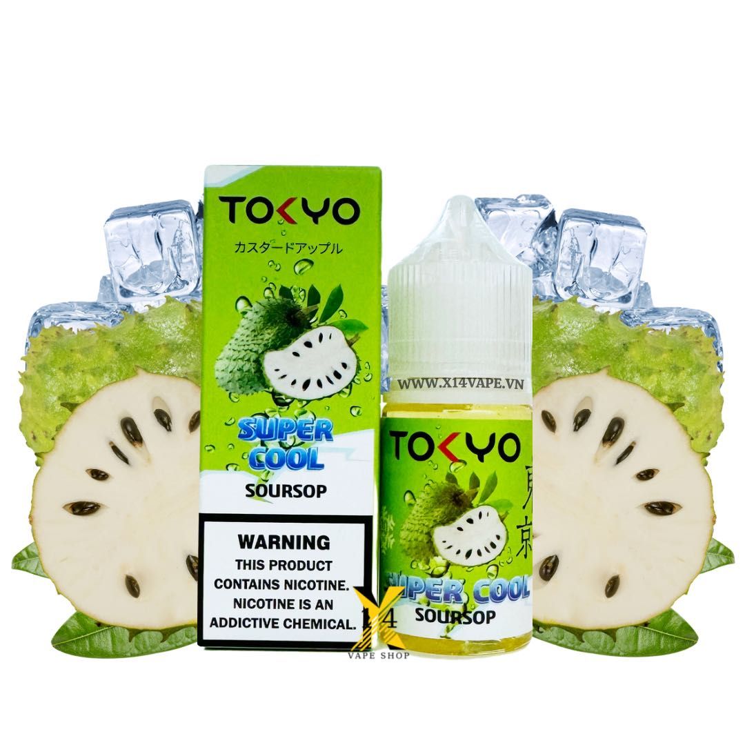 Tokyo Super Cool Mãng Cầu Siêu Lạnh (Soursop Ice) 30ml Saltnic