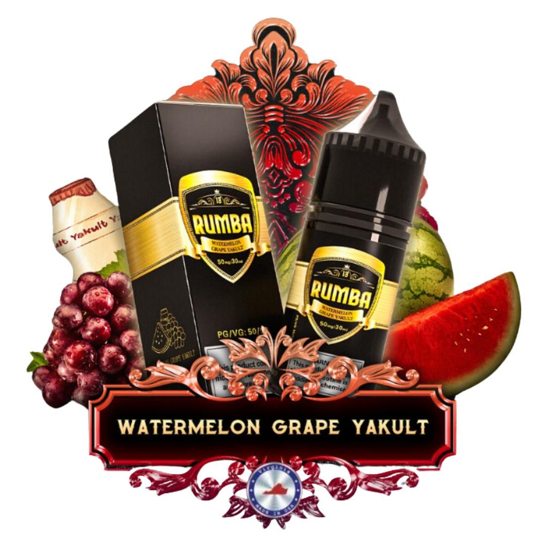 Rumba Dưa Hấu Nho Yakult (Watermelon Grape Yakult) 30ml Saltnic