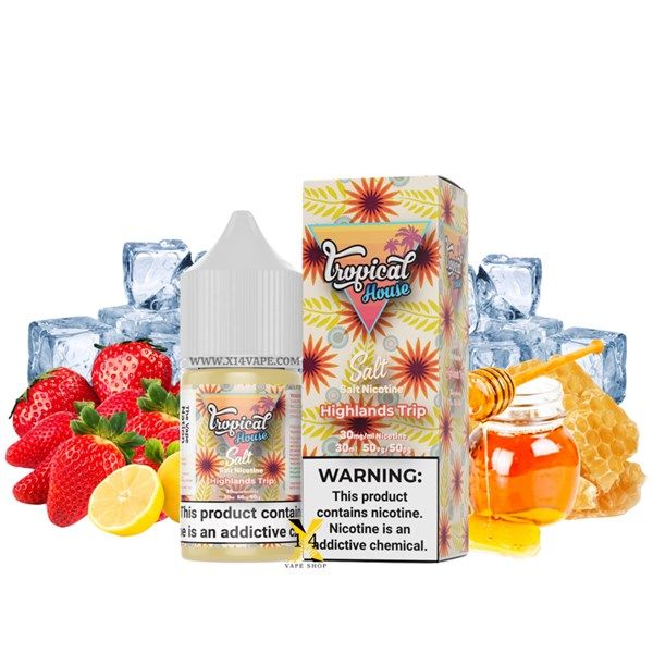 Tropical Highlands Trip Chanh Dâu Mật Ong (Honey Strawberry Lemon) 30ml Saltnic