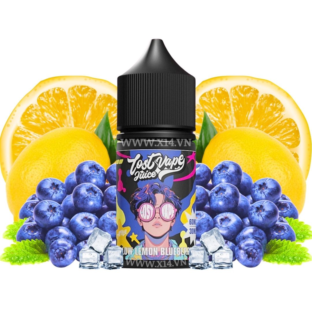 Lostvape Việt Quất Chanh Vàng (Yellow Lemon Blueberries) 30ml Saltnic