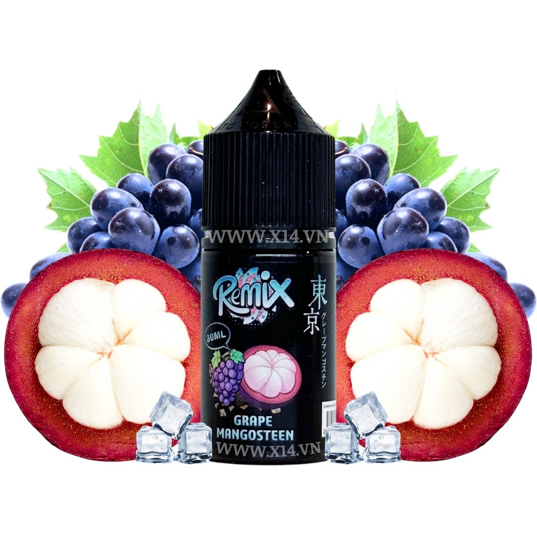 Tokyo Remix Nho Măng Cụt Siêu Lạnh (Grape Mangosteen Ice) 30ml Saltnic