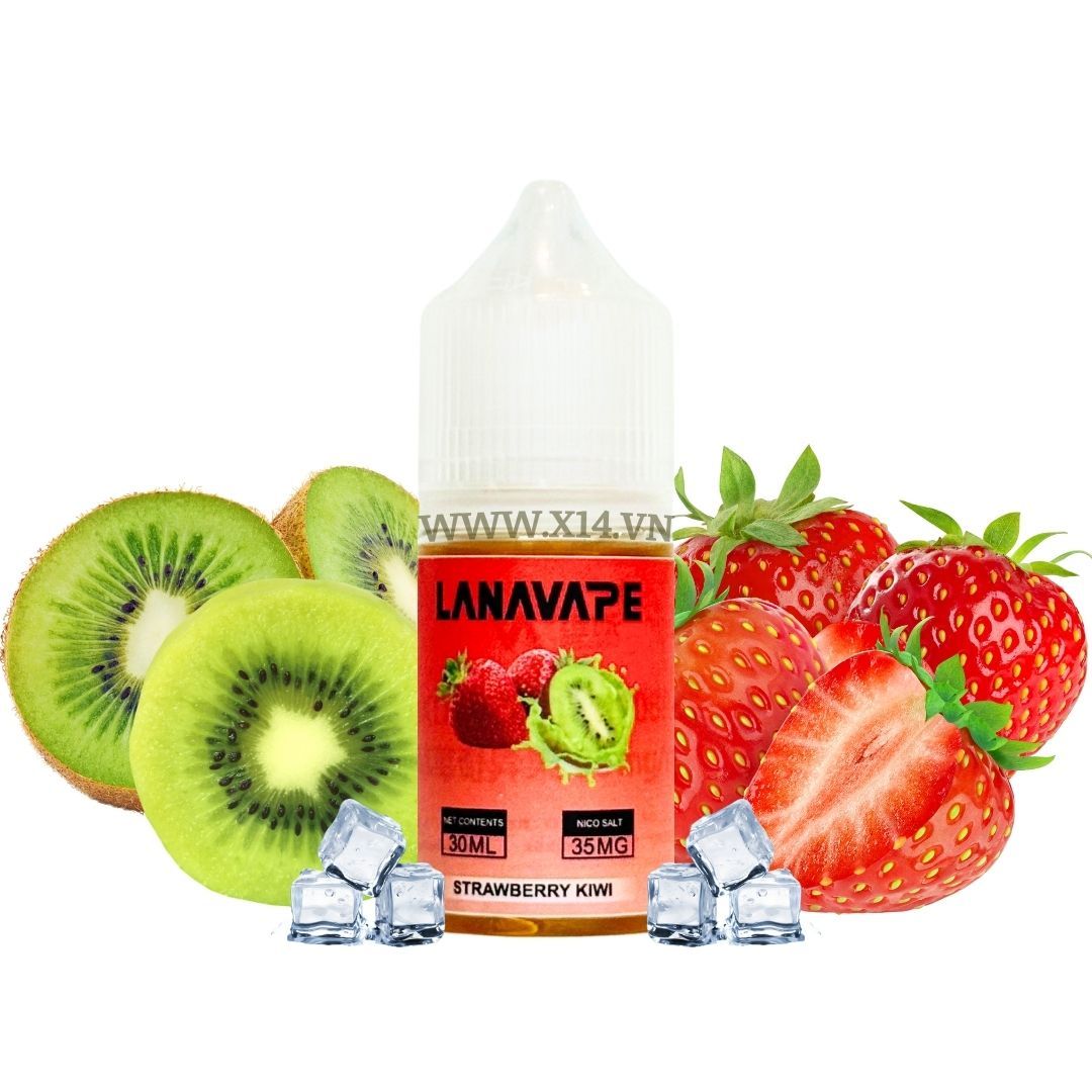 Lana Dâu Kiwi Lạnh (Strawberry Kiwi) 30ml Saltnic
