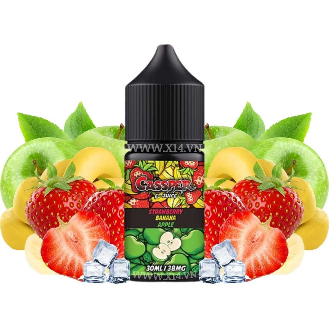 Smokio Cassper Dâu Chuối Táo (Strawberry Banana Apple) 30ml Saltnic