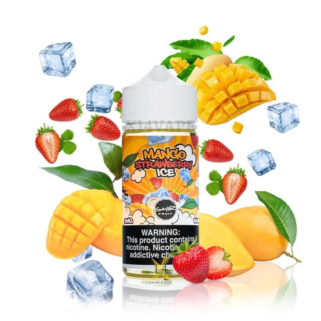 Savor Fruit Xoài Dâu Lạnh (Mango Strawberry Ice) 100ml Freebase
