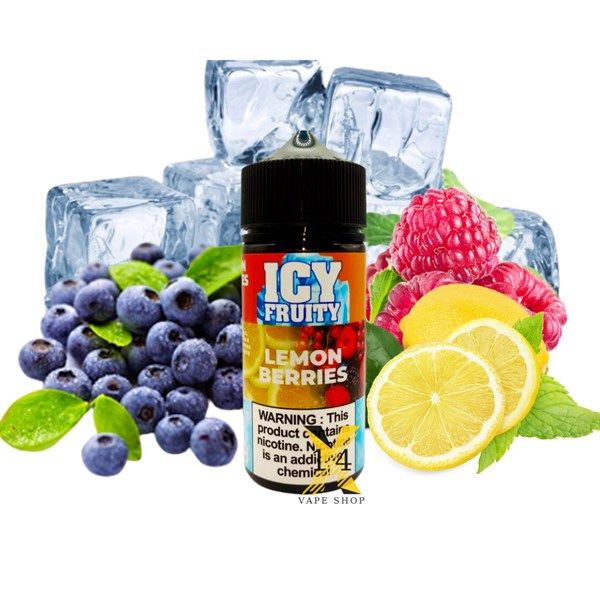 Icy Fruity Chanh Việt Quất Mâm Xôi Lạnh (Lemon Blueberry Raspberry) 100ml Freebase