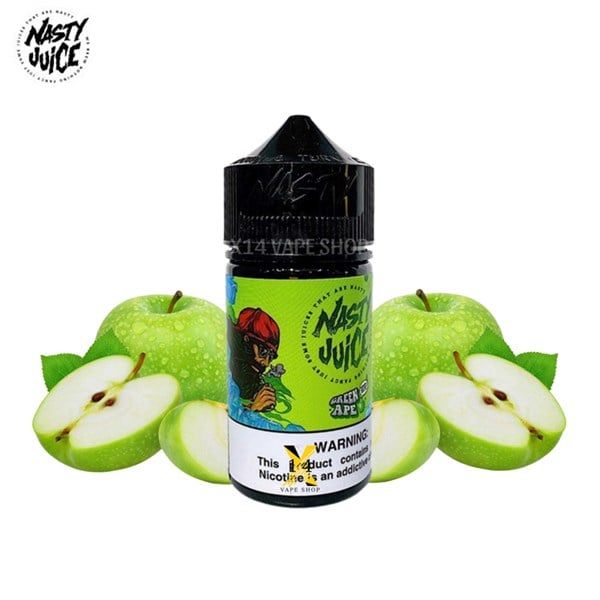 Nasty Táo Xanh Lạnh (Green Apple) 60ml Freebase