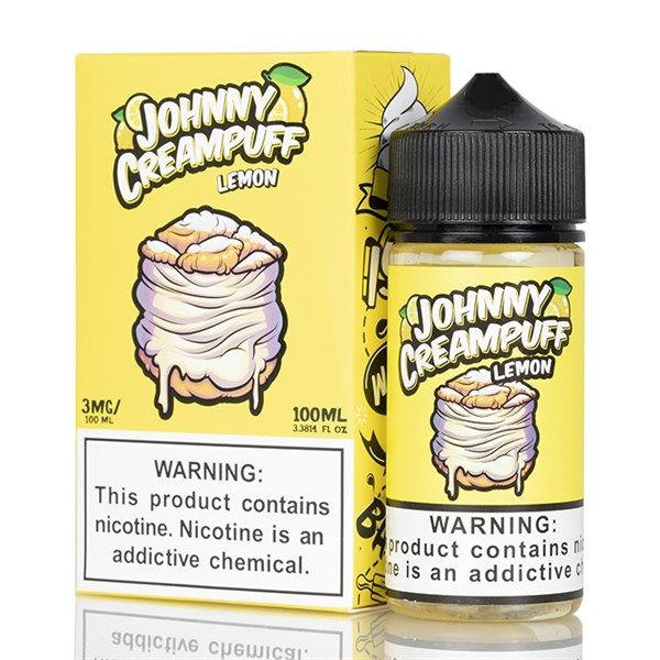Johnny Creampuff Bánh Su Kem Chanh (Lemon Cream Puff) 100ml Freebase