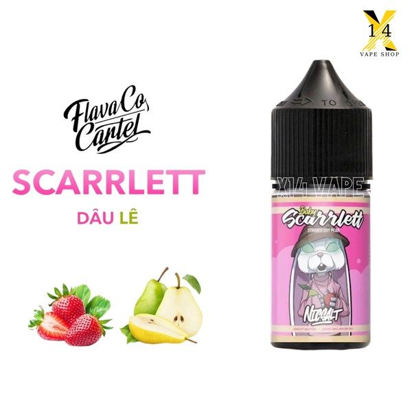 Flavaco Cartel Scarrlett Dâu Lê (Strawberry Pear) 30ml Saltnic