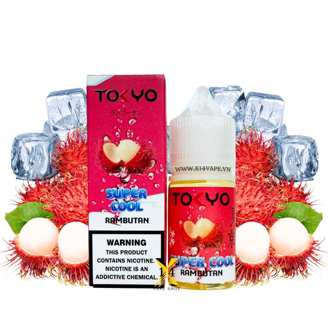 Tokyo Super Cool Chôm Chôm Siêu Lạnh (Rambutan Ice) 30ml Saltnic