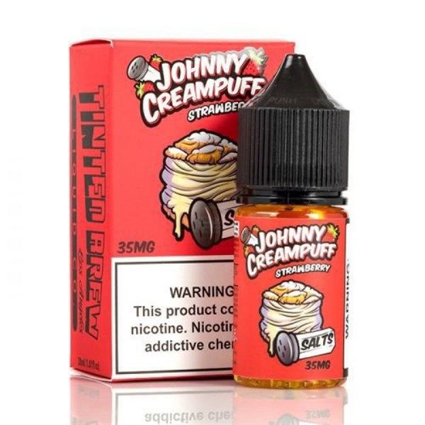 Johnny Creampuff Bánh Su Kem Dâu (Strawberry Cream Puff) 30ml Saltnic