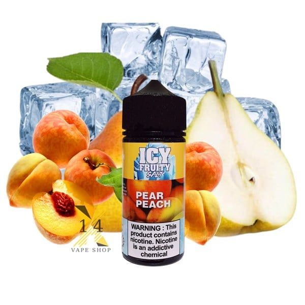 Icy Fruity Đào Lê (Peach Pear) 100ml Freebase