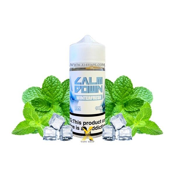 Calm Down Winterfresh Bạc Hà Lạnh (Cool Mint) 100ml Freebase