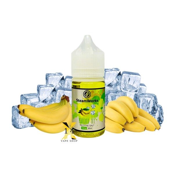 Steam Works Chuối Lạnh (Banana Ice) 30ml Saltnic