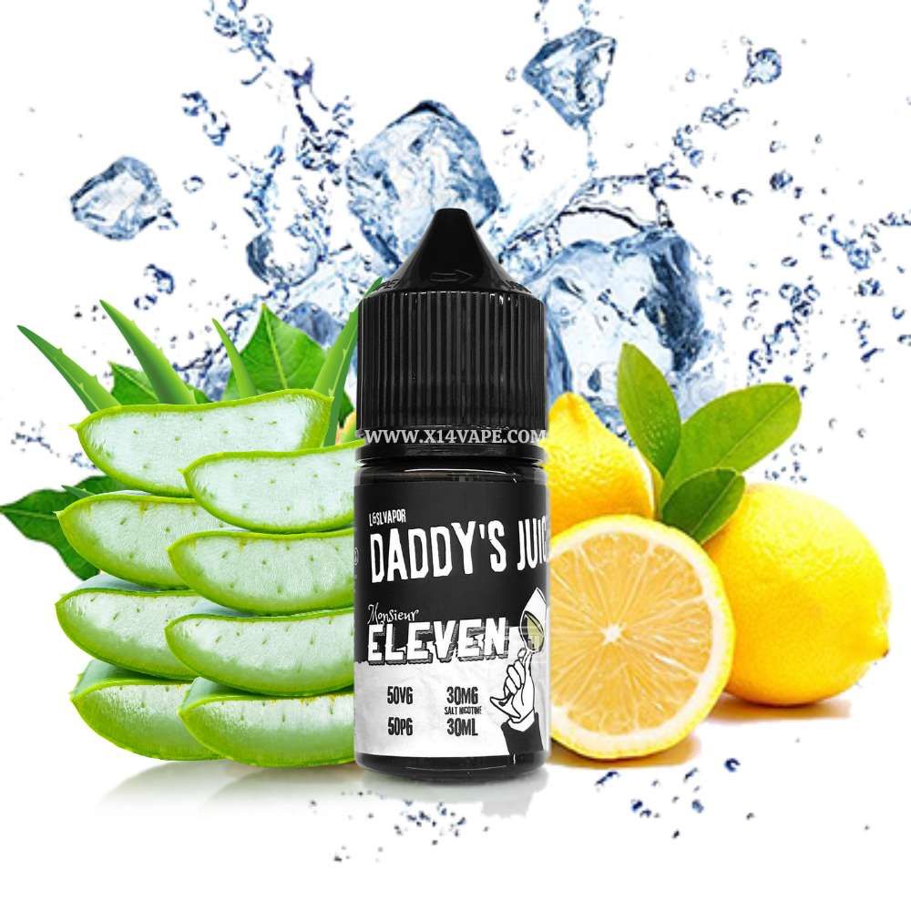 Daddy's Juice No11 Monsieur Eleven Chanh Nha Đam (Lemon Aloe) 30ml Saltnic