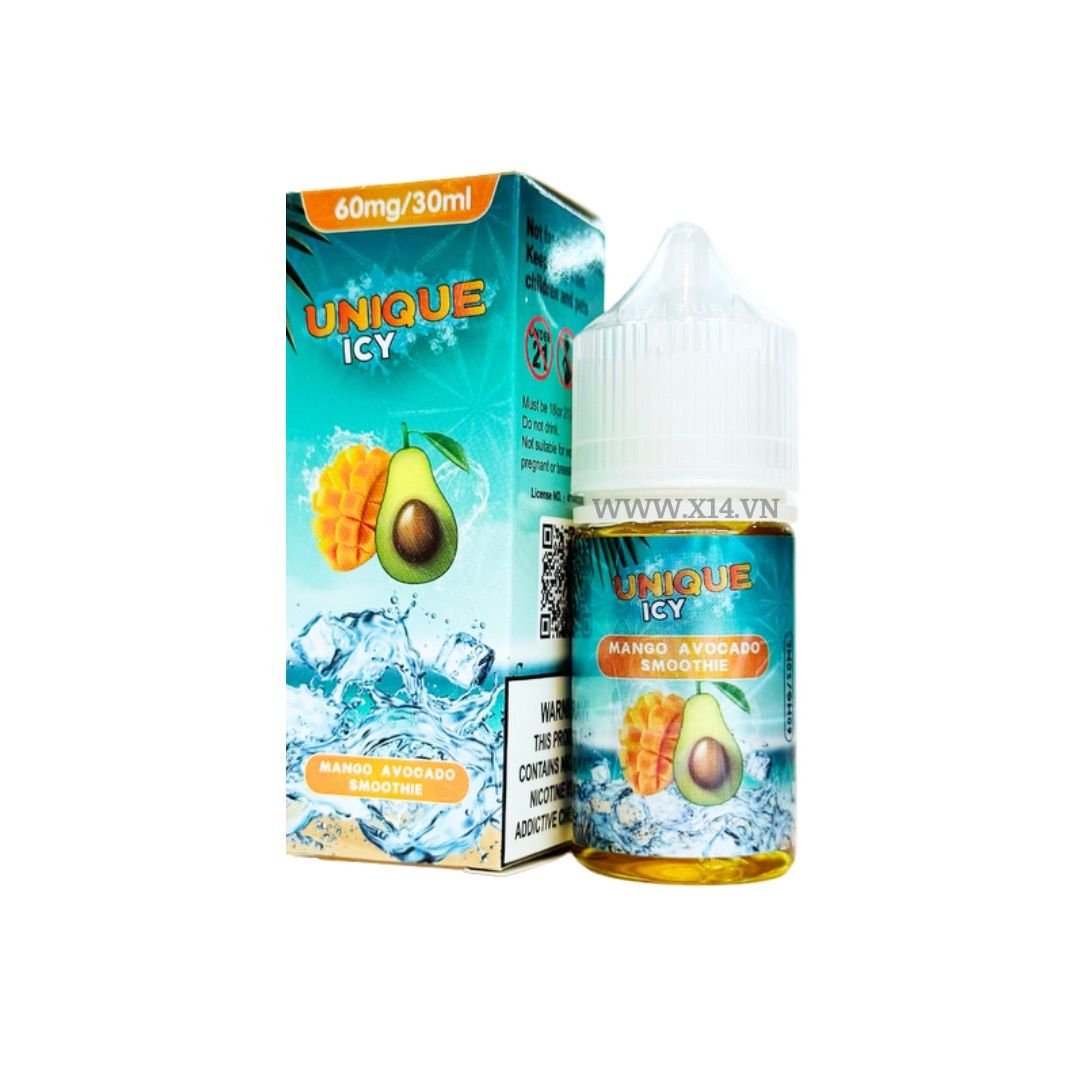 Unique Icy Xoài Bơ (Mango Avocado Smoothie) 30ml Saltnic