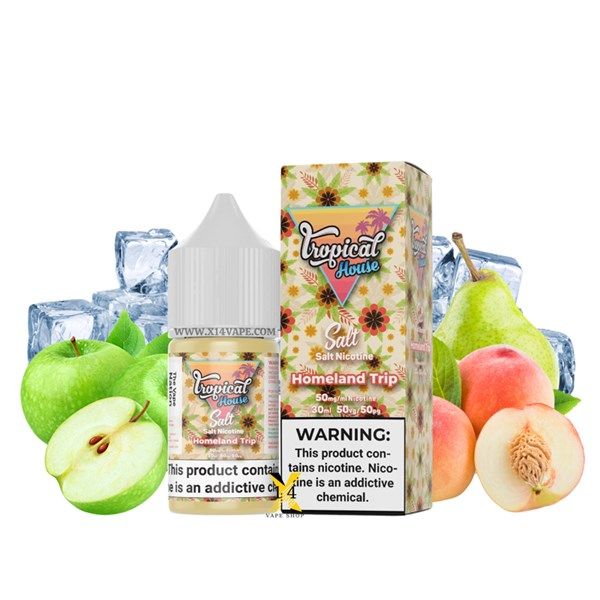 Tropical Homeland Trip Táo Đào Lê (Apple Peach Pear) 30ml Saltnic