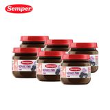  Combo 6 lọ Trái cây nghiền mận khô đóng lọ Semper Prune 80g dành cho bé từ 4 tháng trở lên 