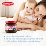  Combo 6 lọ Trái cây nghiền mận khô đóng lọ Semper Prune 80g dành cho bé từ 4 tháng trở lên 