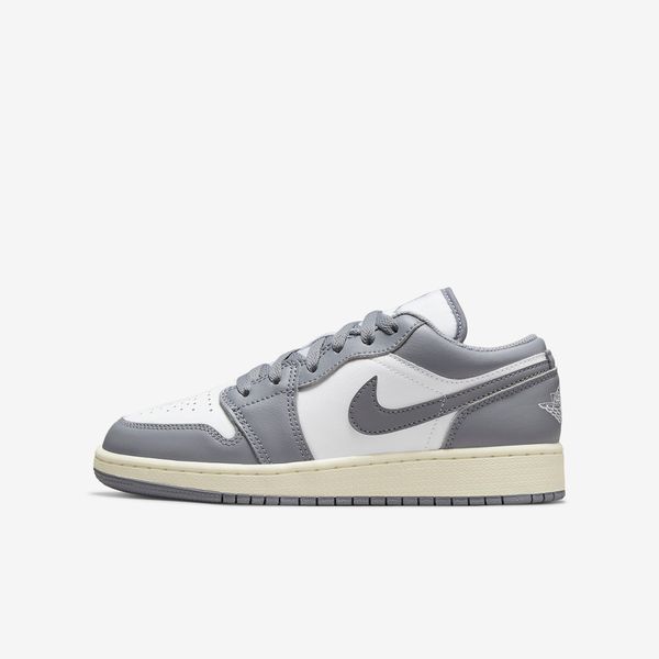 Giày Nike Air Jordan 1 Low Vintage Grey (GS) 553560-053