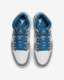 Giày Nike Air Jordan 1 Mid Cement True Blue DQ8426-014