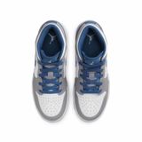 Giày Nike Air Jordan 1 Mid GS Cement True Blue DQ8423-014