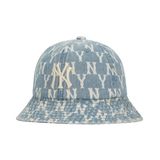 Mũ MLB Monogram Denim Domehat New York Yankees 32CPHM011-50U