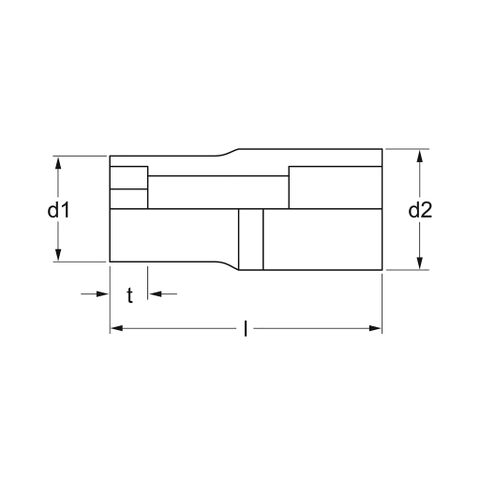  ĐẦU TUÝP LỤC GIÁC DÀI 6-KT. 1/4