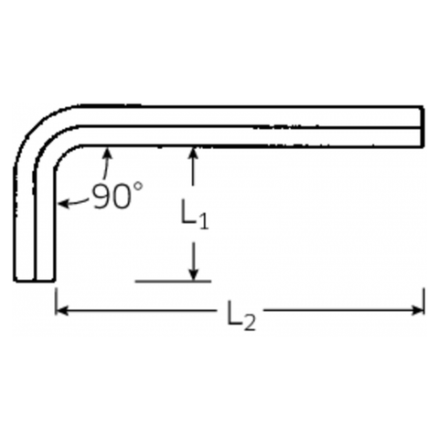  LỤC GIÁC CHỮ L HỆ MÉT SIZE 1.5x90MM STAHLWILLE NO. 10765 43210015 