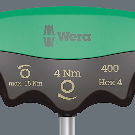  400 HEX TORQUE TUA VÍT LỤC GIÁC TAY CẦM CHỮ T 4.0x4.0MM WERA 05005080001 