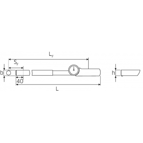  CẦN XIẾT LỰC MANOSKOP®  160–800 N·m  STAHLWILLE  71/80  50030080 