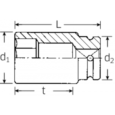  ĐẦU TUÝP LỤC GIÁC DÀI CHỊU LỰC  3/4'' - 17mm  STAHLWILLE  56IMP  25020017 