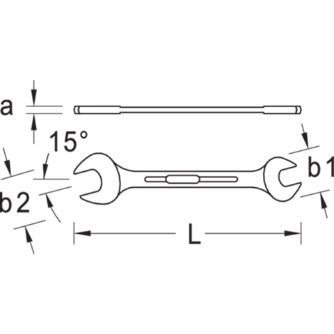  BỘ CỜ LÊ 2 ĐẦU MIỆNG 8 CHI TIẾT 6-22MM GEDORE NO. H 6-8  6079400 