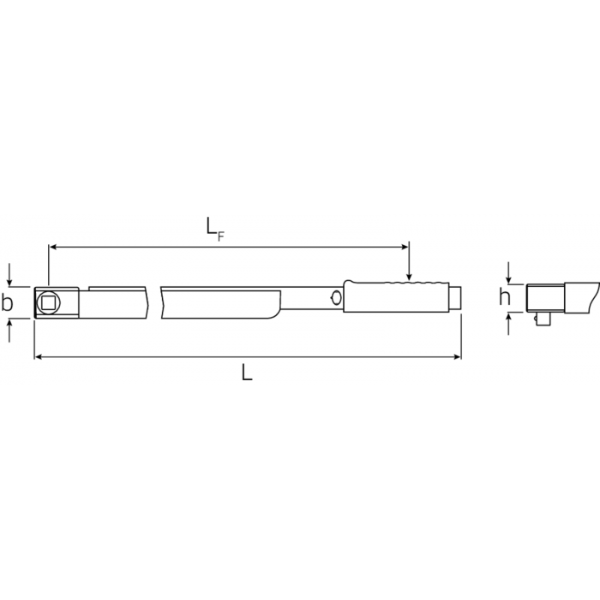  CẦN XIẾT LỰC MANOSKOP®  3/4''  160–800 N·m  STAHLWILLE  720Nf/80  50190081 