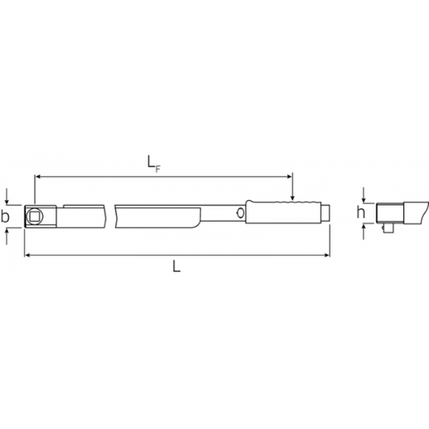  CẦN XIẾT LỰC MANOSKOP®  3/4''  160–800 N·m  STAHLWILLE  720Nf/80  50190081 