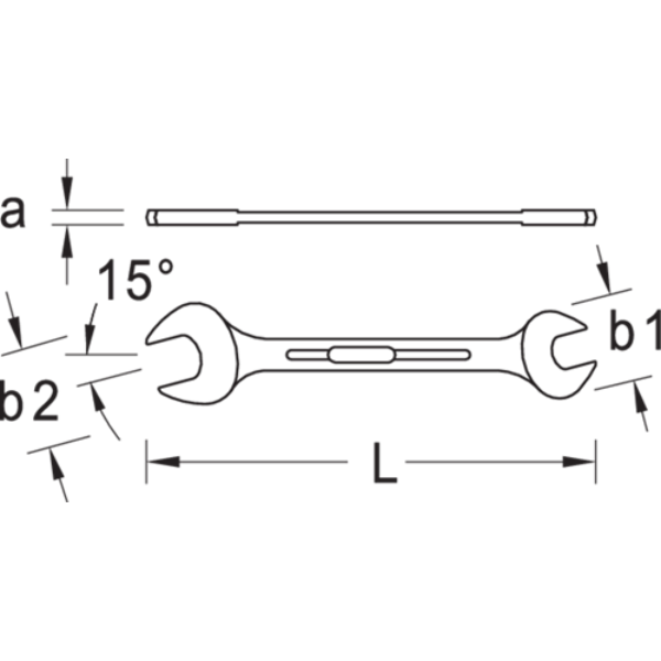  BỘ CỜ LÊ 2 ĐẦU MIỆNG 10 CHI TIẾT 6-32MM GEDORE NO. 6-100  6077620 