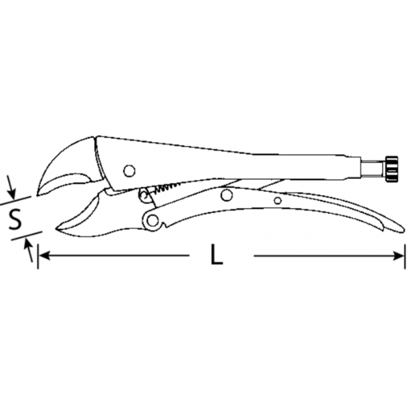  KÌM BẤM CHẾT TỰ KẸP 145mm STAHLWILLE No. 6564  65642145 