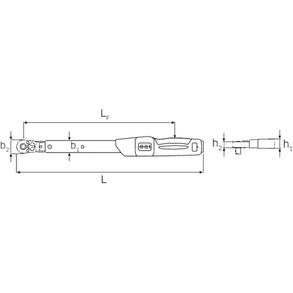  CẦN XIẾT LỰC MANOSKOP®  SIZE 5QR FK  3/8''  10–50 N·m  STAHLWILLE  730NR (QR)  96502105 