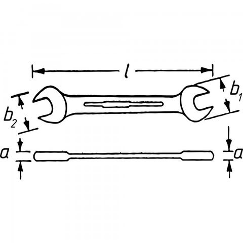  CỜ LÊ 2 ĐẦU MIỆNG 41x46 MM HAZET 450N-41X46 