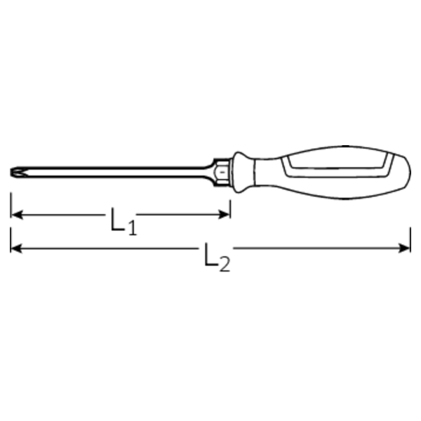  TUA VÍT BAKE CÁCH ĐIỆN 1000V PH0x60MM STAHLWILLE NO. 4665 46653000 