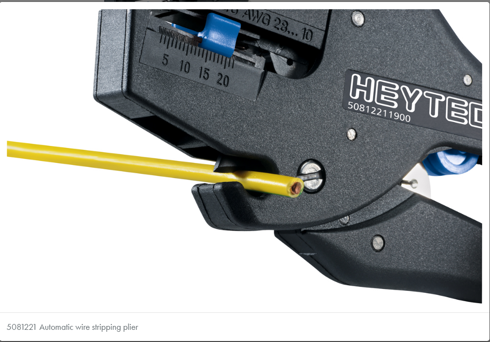  Kìm tuốt dây tự động 0.2 - 6mm2 Heytec 5081221 