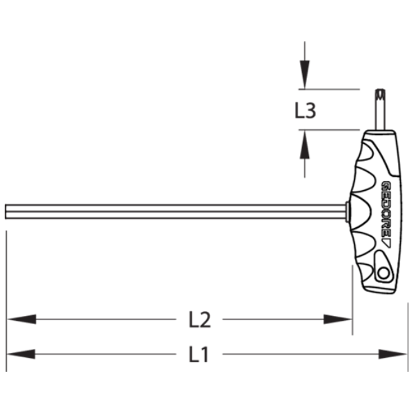  LỤC GIÁC CHỮ T 2 ĐẦU LỤC GIÁC 2C 2x150MM GEDORE NO. DT 2142 2  2488914 