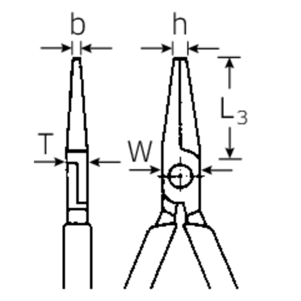  KÌM MŨI NHỌN CÁCH ĐIỆN 160MM STAHLWILLE NO. 6533 65337160 