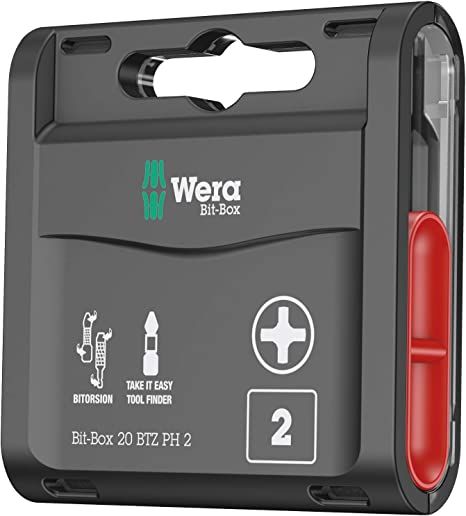  BỘ ĐẦU VÍT BAKE 20 CÁI PH2x25 MM WERA 05057751001 