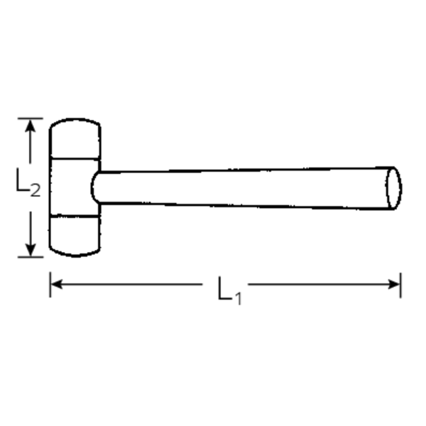  BÚA DẬP ĐẦU NHÔM Ø40mm - 340mm STAHLWILLE No. 10958 70240040 