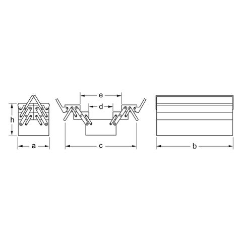  THÙNG ĐỒ NGHỀ 108 CHI TIẾT 200x200x520MM MATADOR 8175 8013 