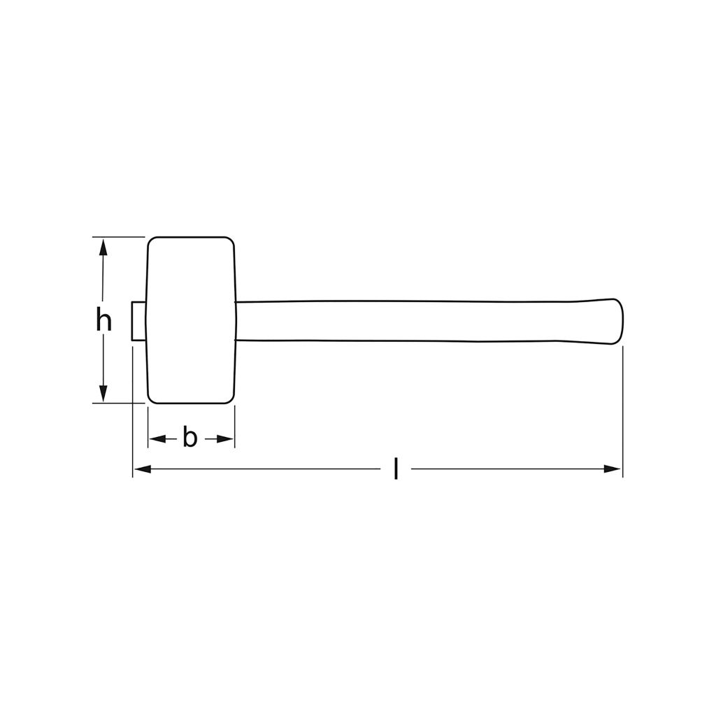  BÚA NHÔM 350g- 105x40MM MATADOR 0733 0350 