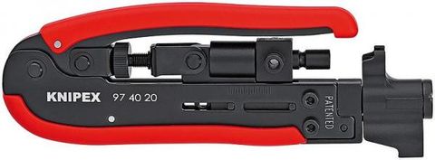  KÌM BẤM CHO CÁP F, BNC VÀ RCA KNIPEX 97 40 20 SB 