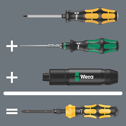  921 KRAFTFORM PLUS CÁN TUA VÍT ĐÓNG ĐẦU LỤC GIÁC 1/4''-163.5MM WERA 05018100001 